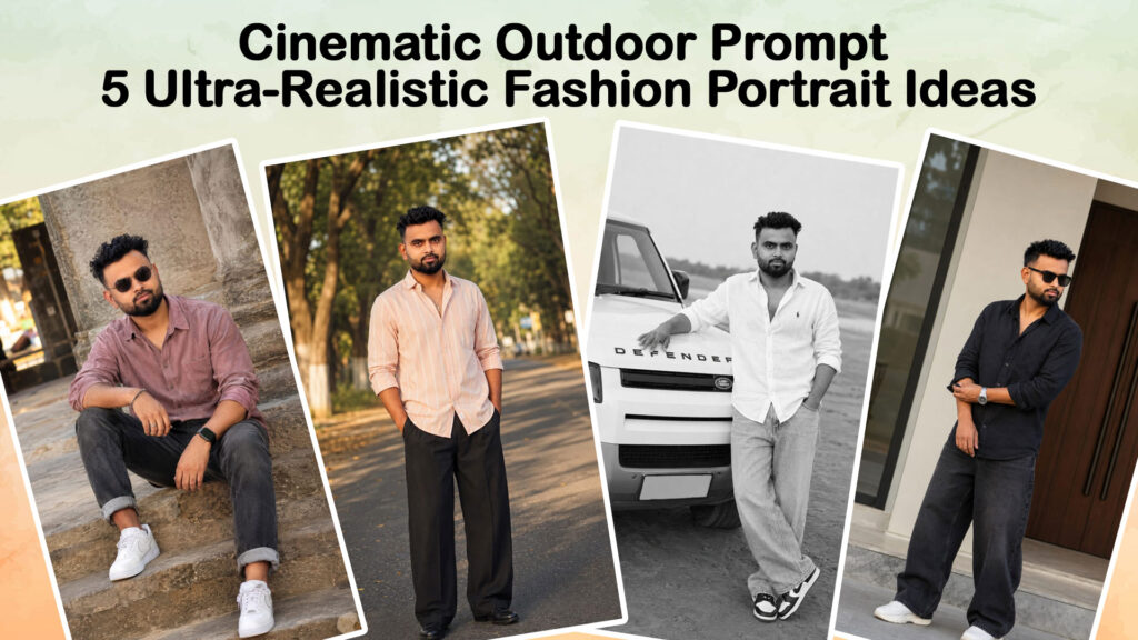 Cinematic Outdoor Prompt : 5 Ultra-Realistic Fashion Portrait Ideas