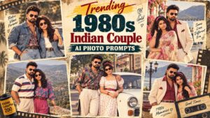 Trending 1980s Indian Couple AI Photo Prompts