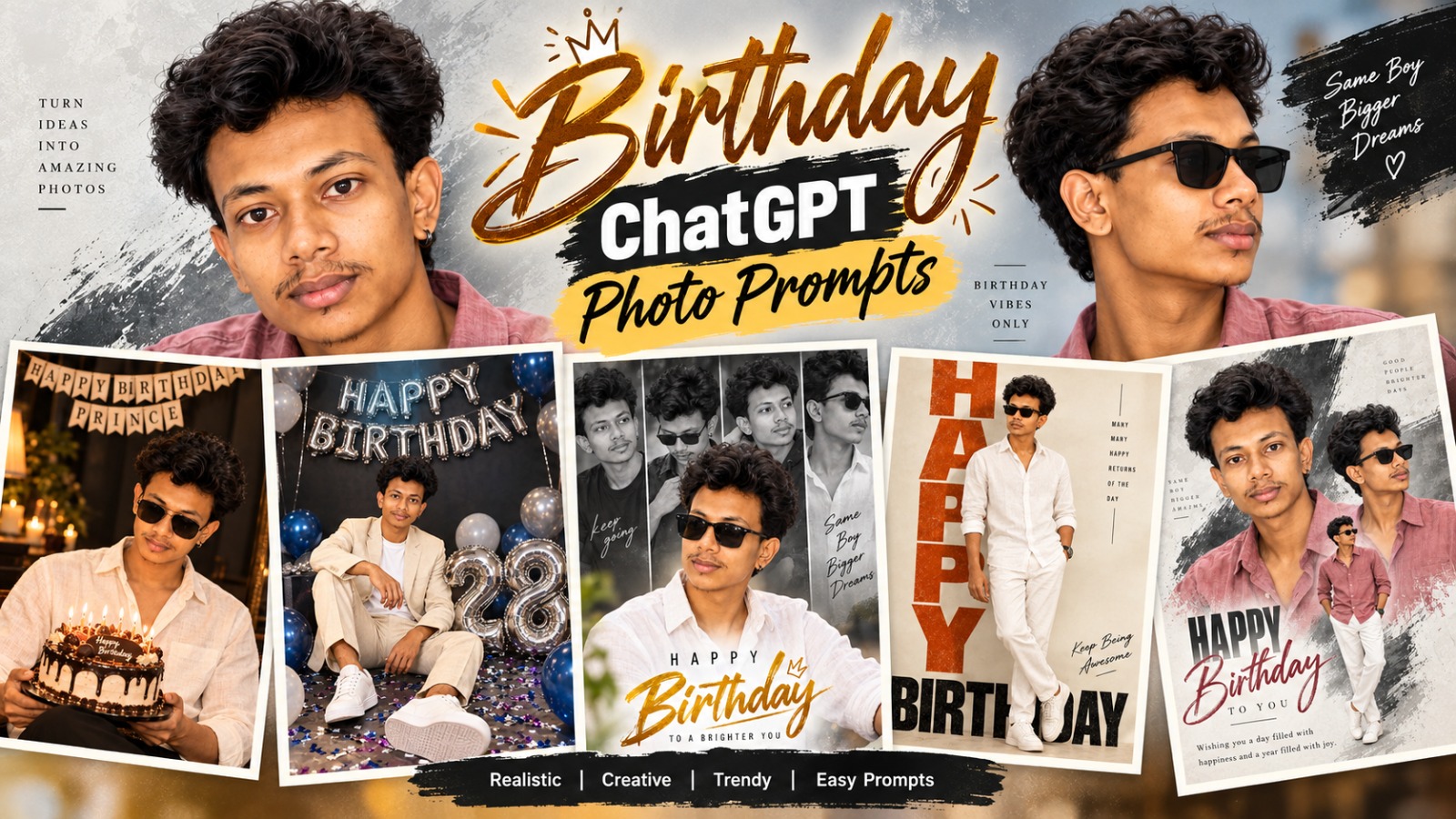 Birthday ChatGPT Photo Prompts: 5 Creative AI Birthday Photo Ideas
