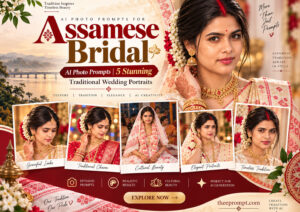 Assamese Bridal AI Photo Prompts